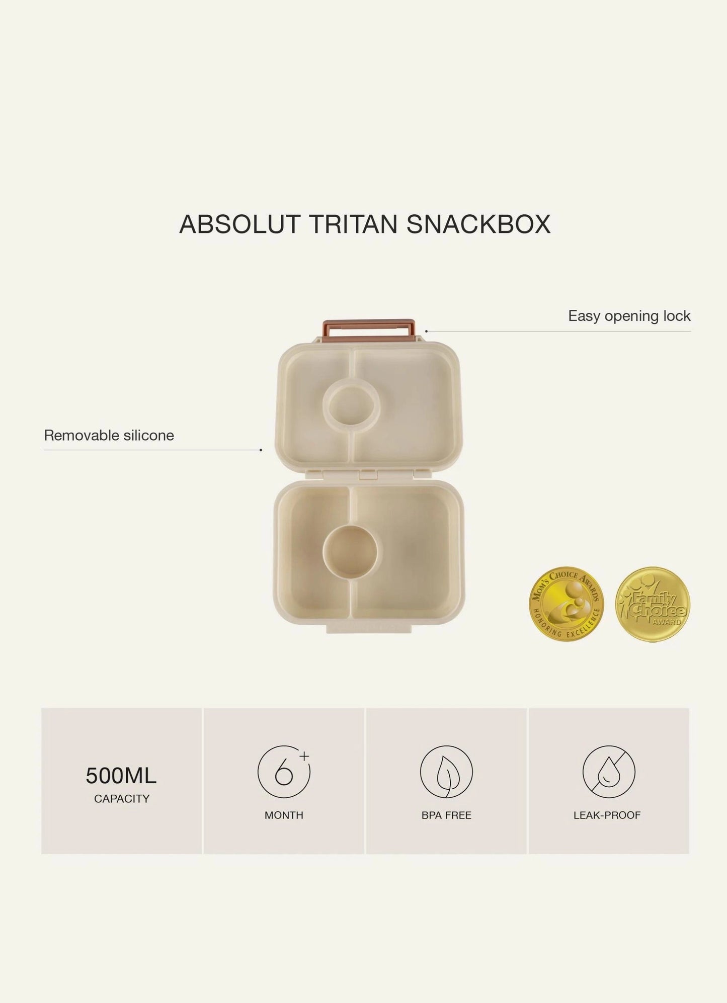 Tritan Snack Box - Dino