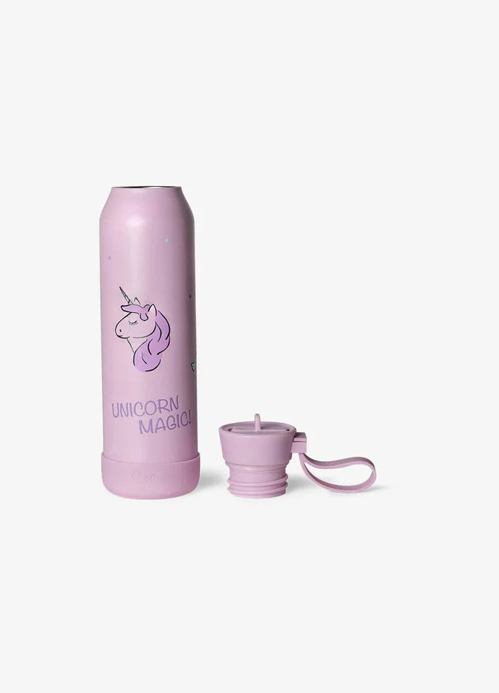 500ml Insulated Water Bottle - Stormy Unicorn