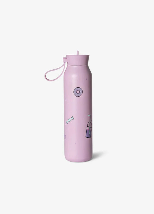 500ml Insulated Water Bottle - Stormy Unicorn