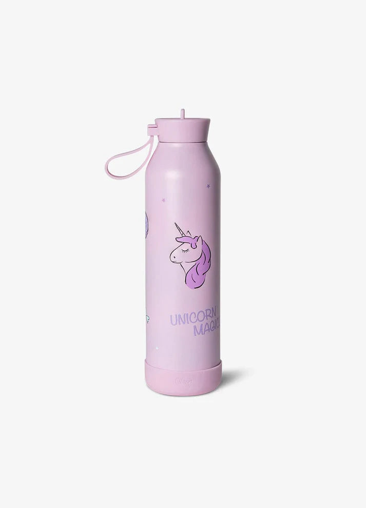 750ml Insulated Water Bottle - Stormy Unicorn