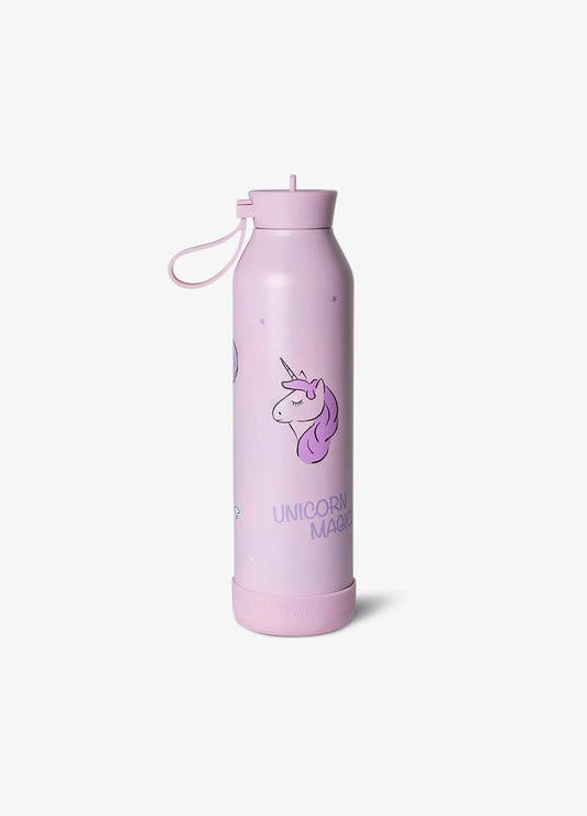 750ml Insulated Water Bottle - Stormy Unicorn