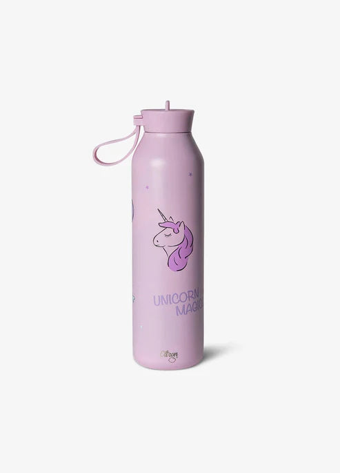 750ml Insulated Water Bottle - Stormy Unicorn