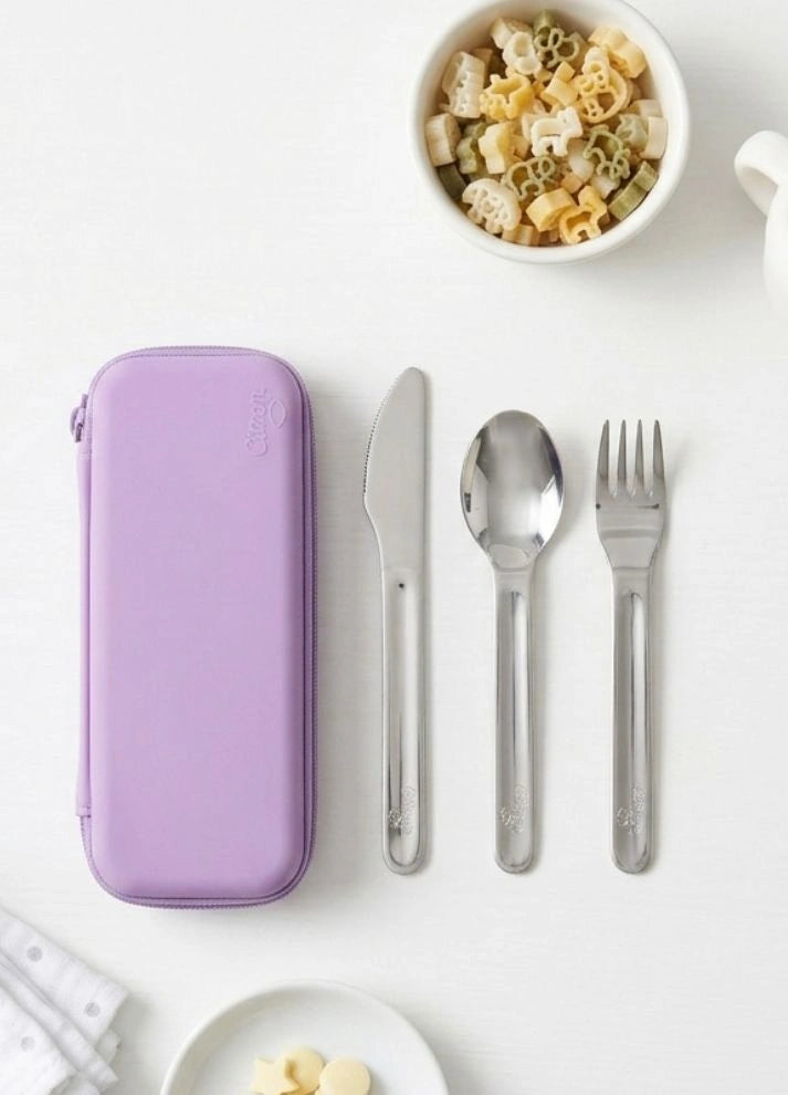 Cutlery Set with pouch - Blue