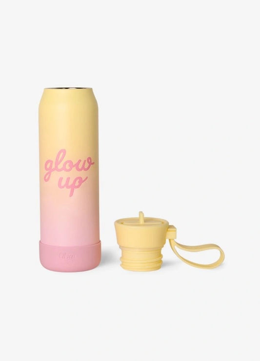 350ml Insulated Water Bottle - Glow Up Pink/Yellow
