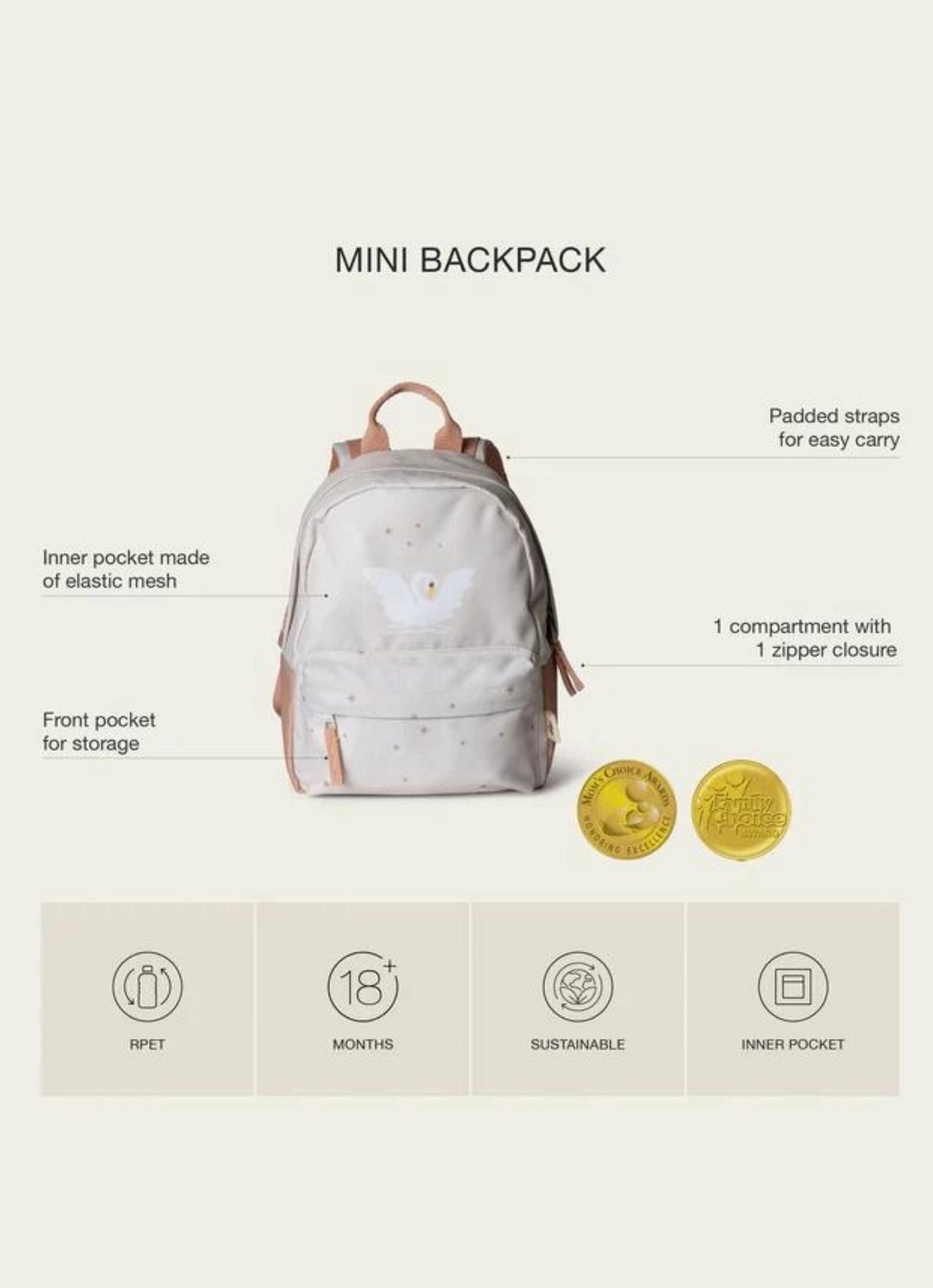 Kids Mini Backpack (12m+) - Ballerina