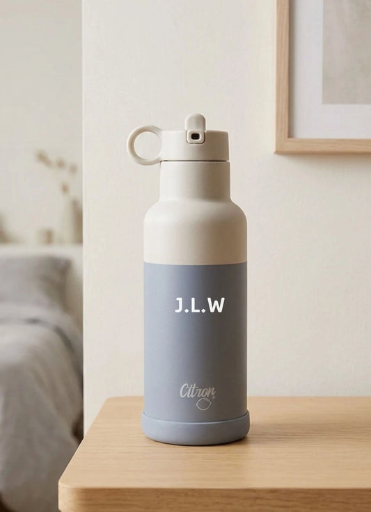 500ml Insulated Water Bottle - Dusty Blue