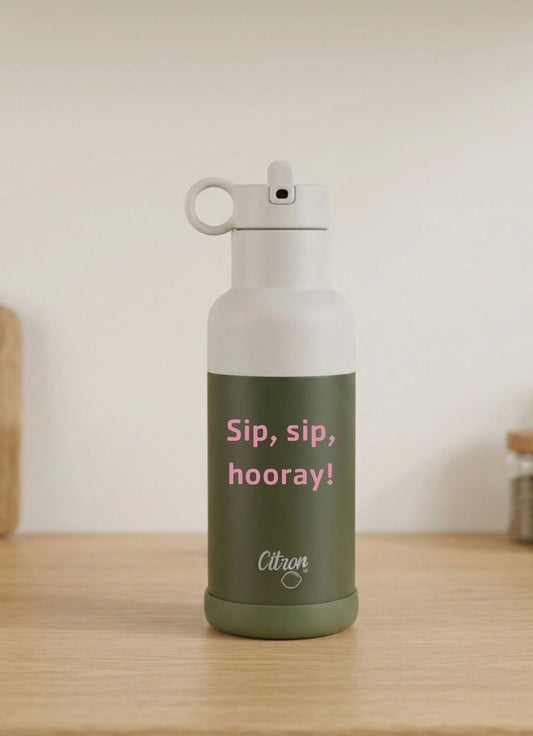 500ml Insulated Water Bottle - Green