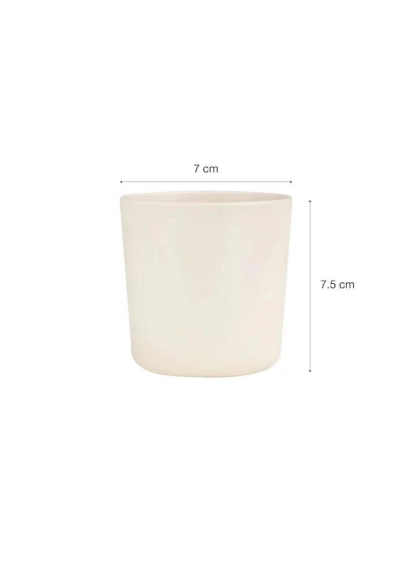Eco Cups Set of 4 - Green/ Cream