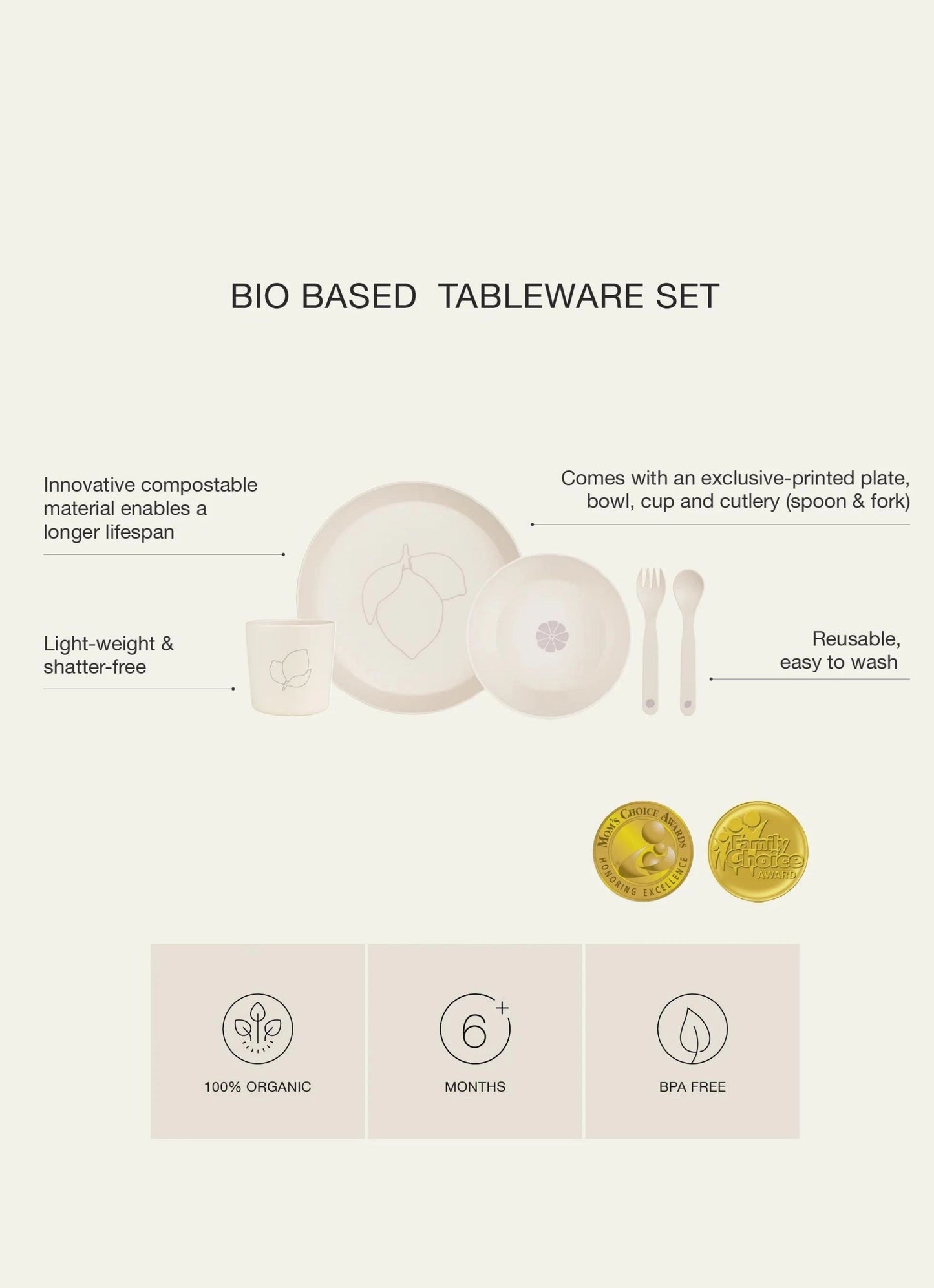 Eco Tableware Set - Unicorn