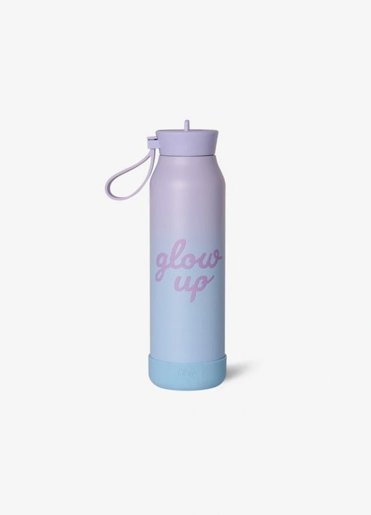 500ml Insulated Water Bottle - Glow Up Blue/Purple