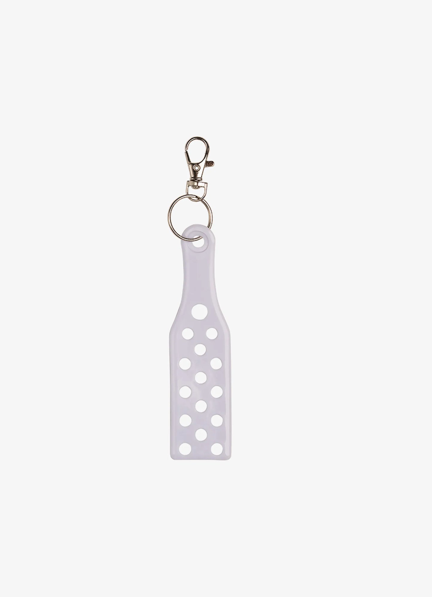 Keyring With Charms - White