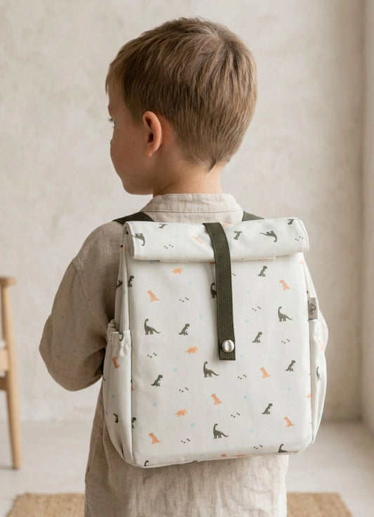 Rollup Thermal Lunch Bag - Dino