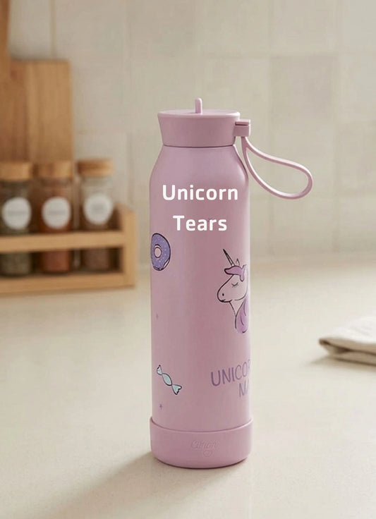 500ml Insulated Water Bottle - Stormy Unicorn