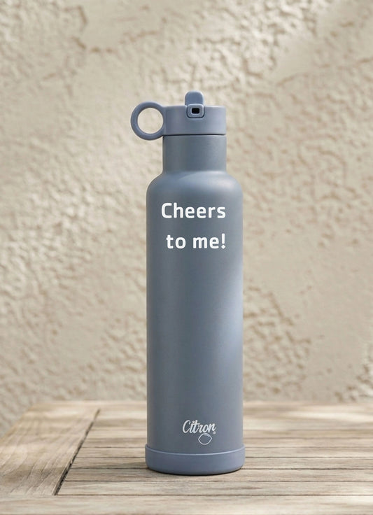 750ml Insulated Water Bottle - Navy Blue
