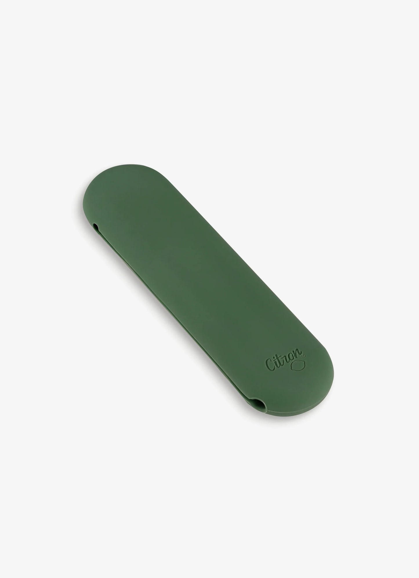 Eco Cutlery Set + Case in Green/ Cream
