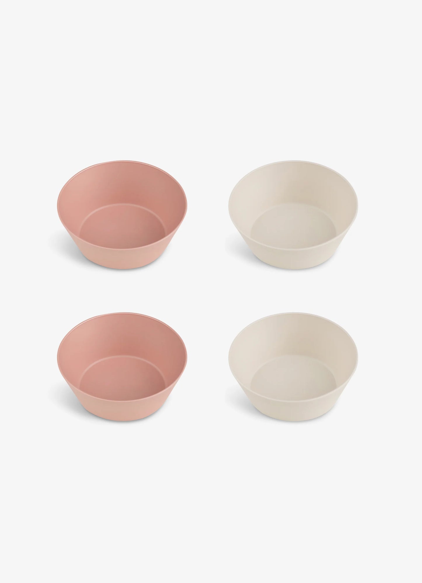 Eco Bowls Set of 4 in Pink/ Cream