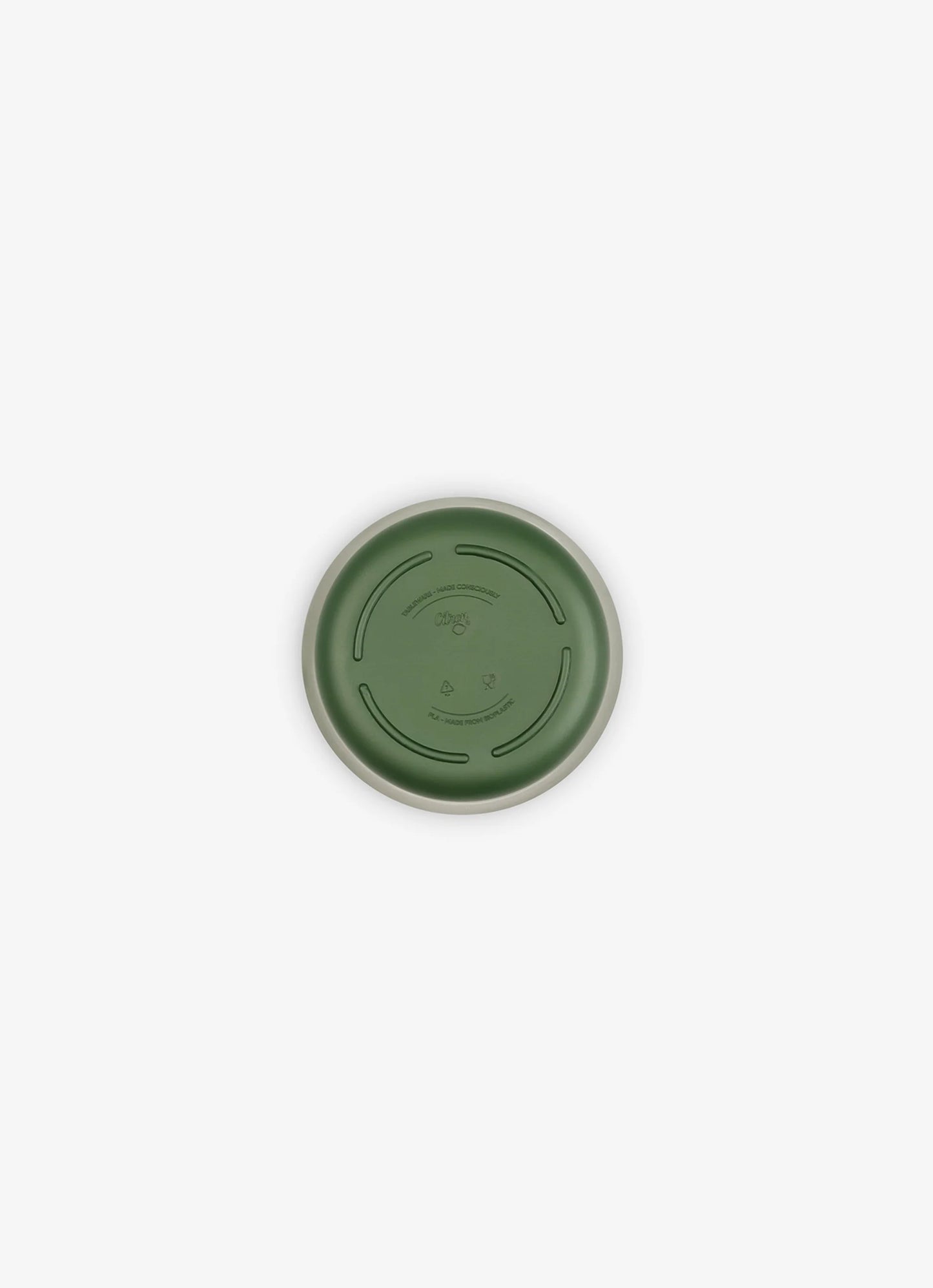 Eco Cups Set of 4 - Green/ Cream