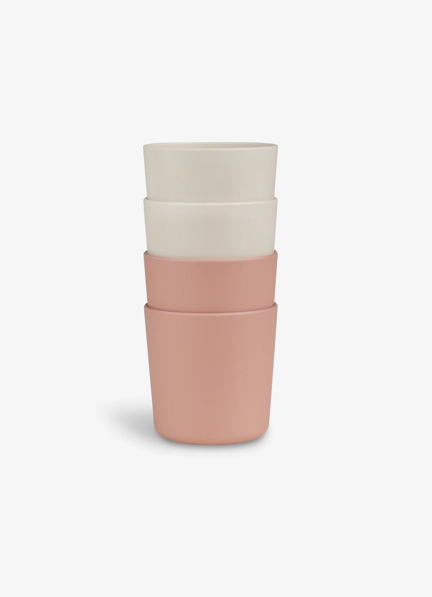 Eco Cups Set of 4 - Pink/ Cream