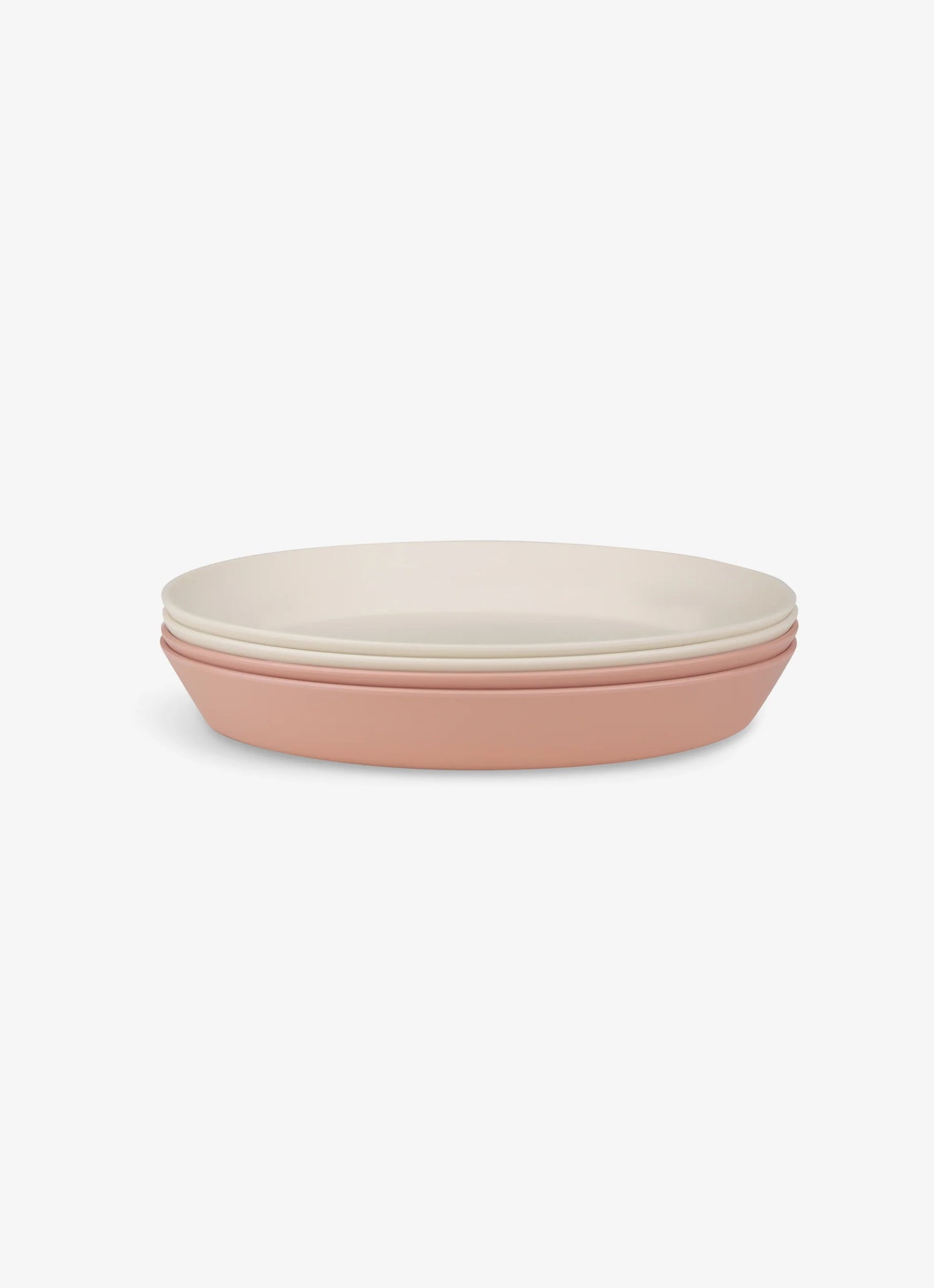 Eco Plates Set of 4 - Pink/Cream