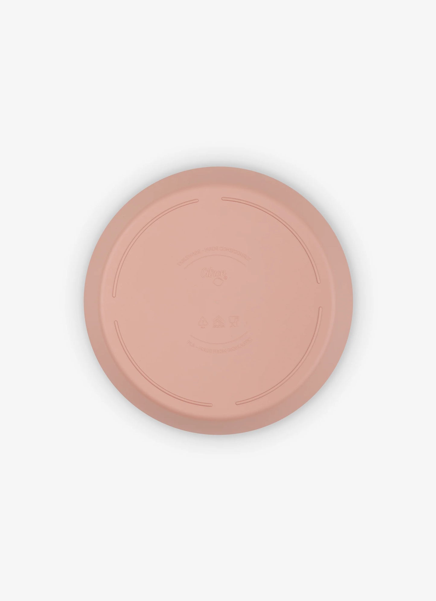 Eco Plates Set of 4 - Pink/Cream