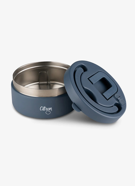 Insulated Food Flask 400ml - Navy Blue