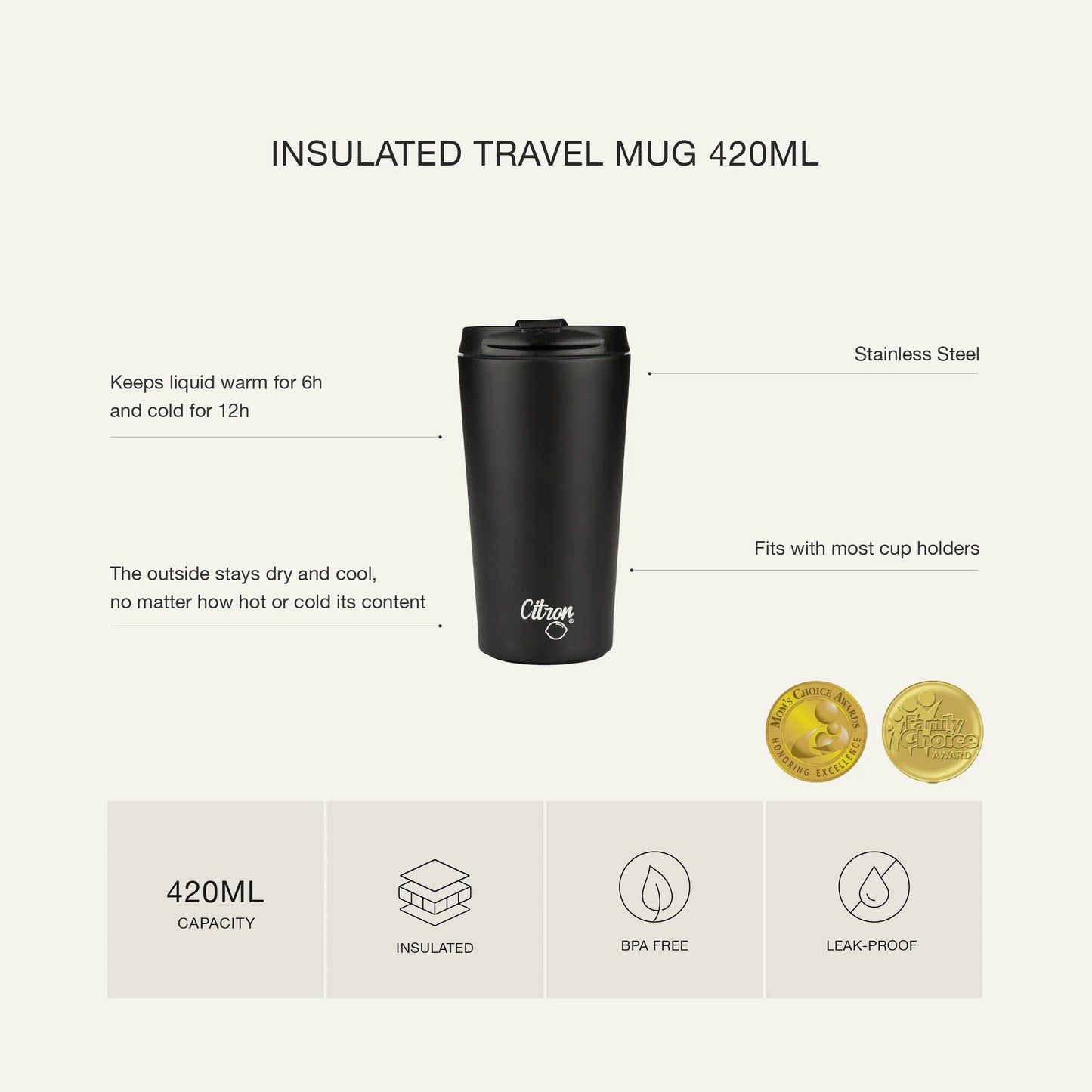 Coffee Mug 420ml Purple