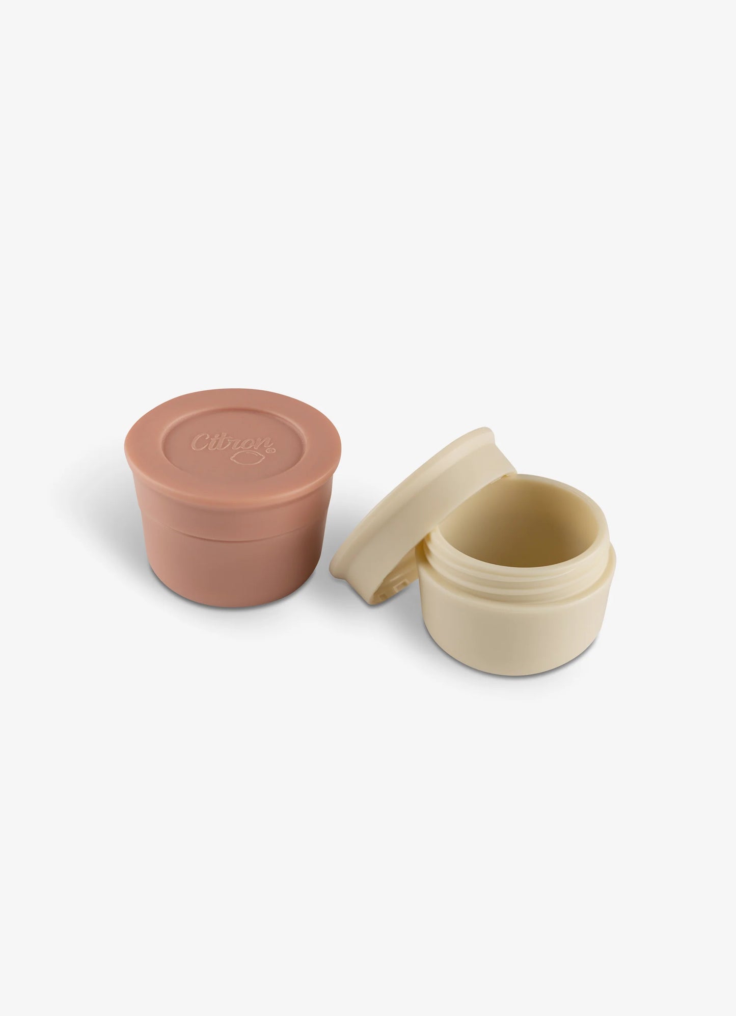 Set Of 2 Saucer Cups Blush Pink/Cream