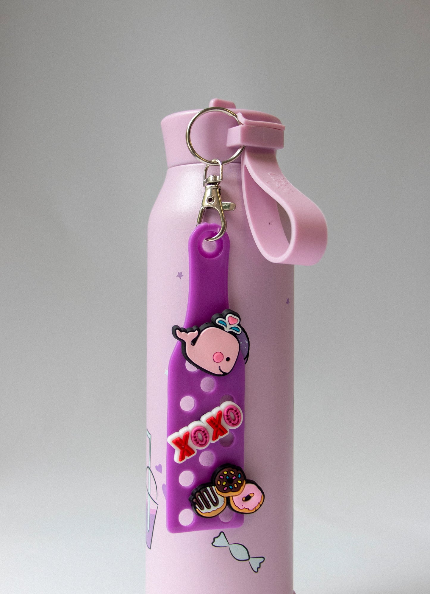 Keyring With Charms - Purple