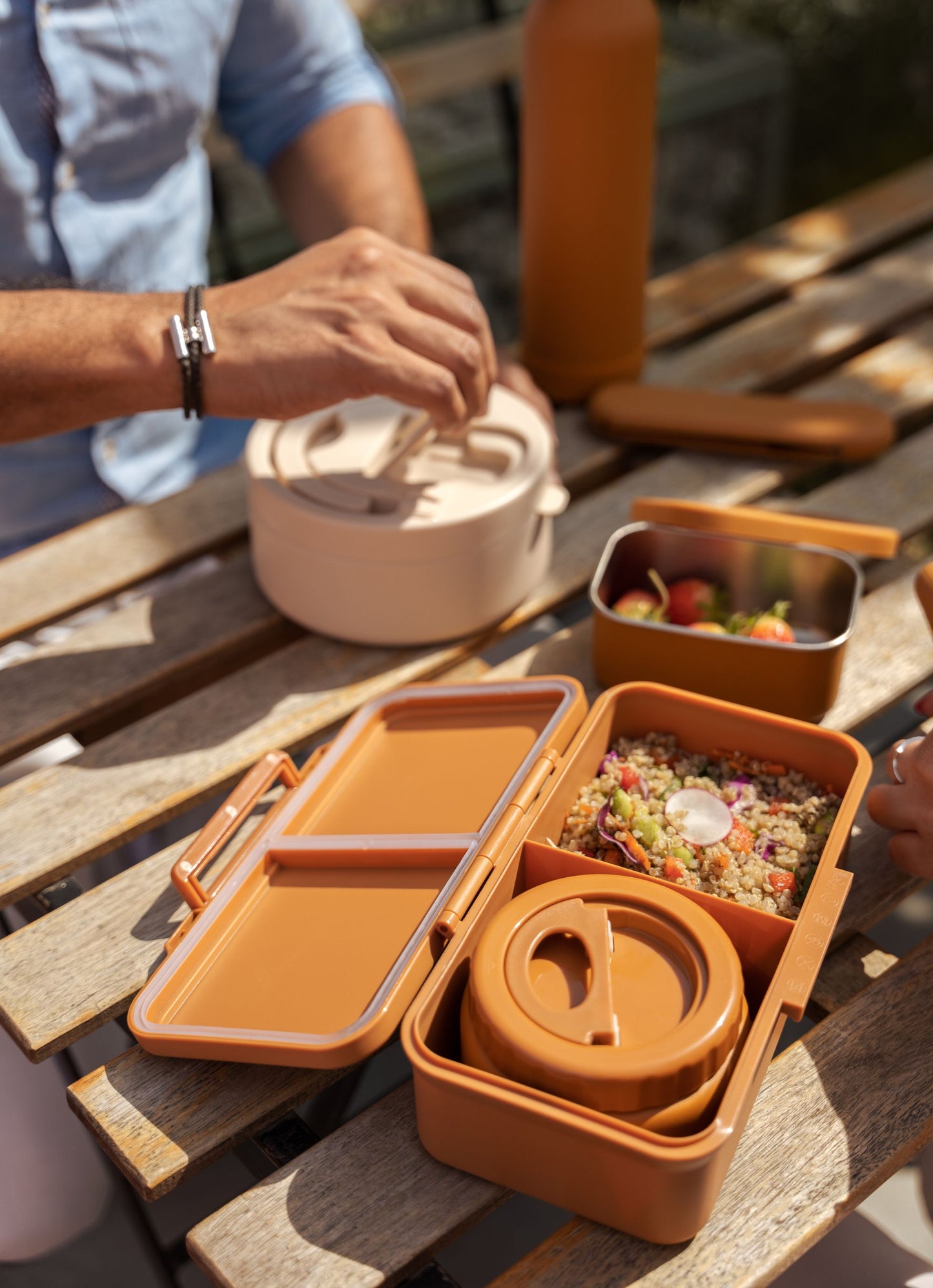 Rectangle Lunch Box - Caramel