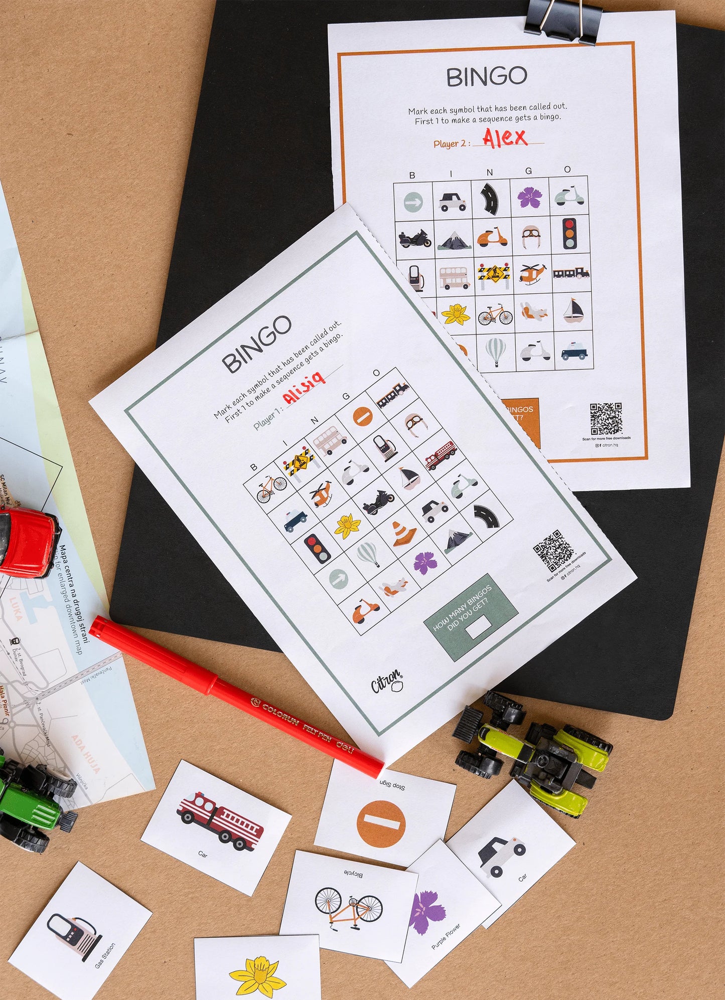 Road Trip Bingo - Free Download