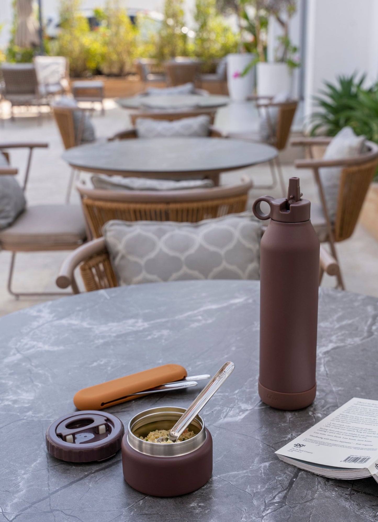 750ml Insulated Water Bottle Plum