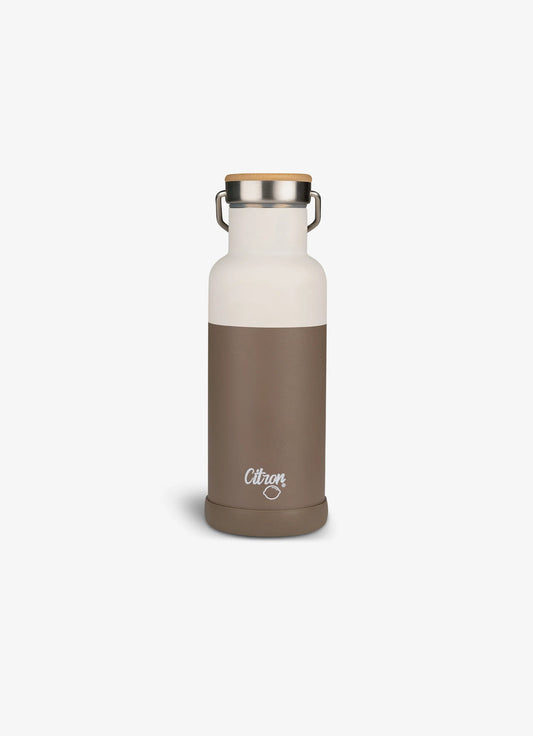 500ml Insulated Water Bottle - Brown