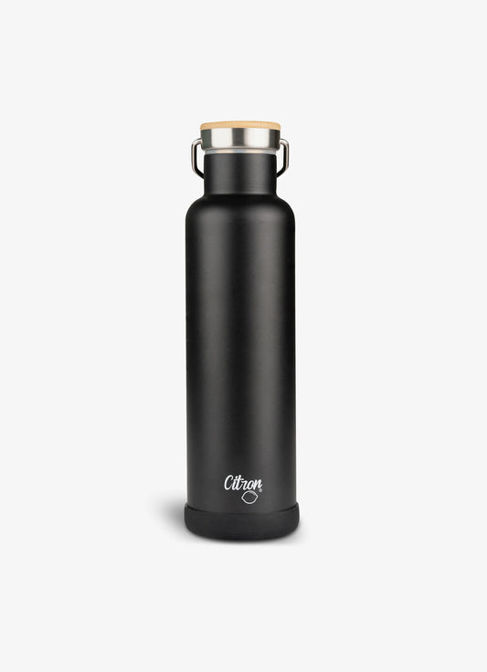 750ml Insulated Water Bottle - Black