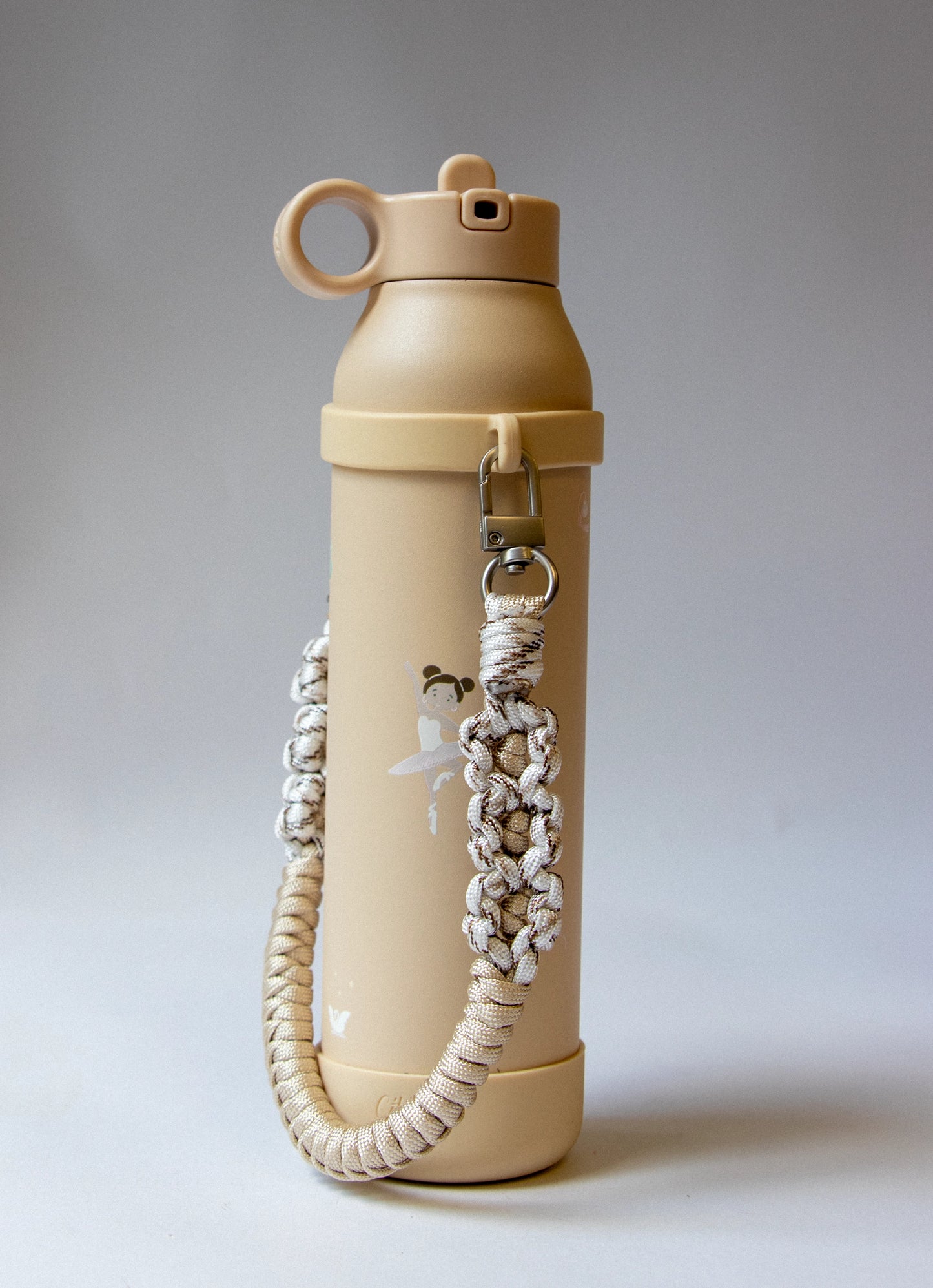 Woven Water Bottle Handle Strap - Beige