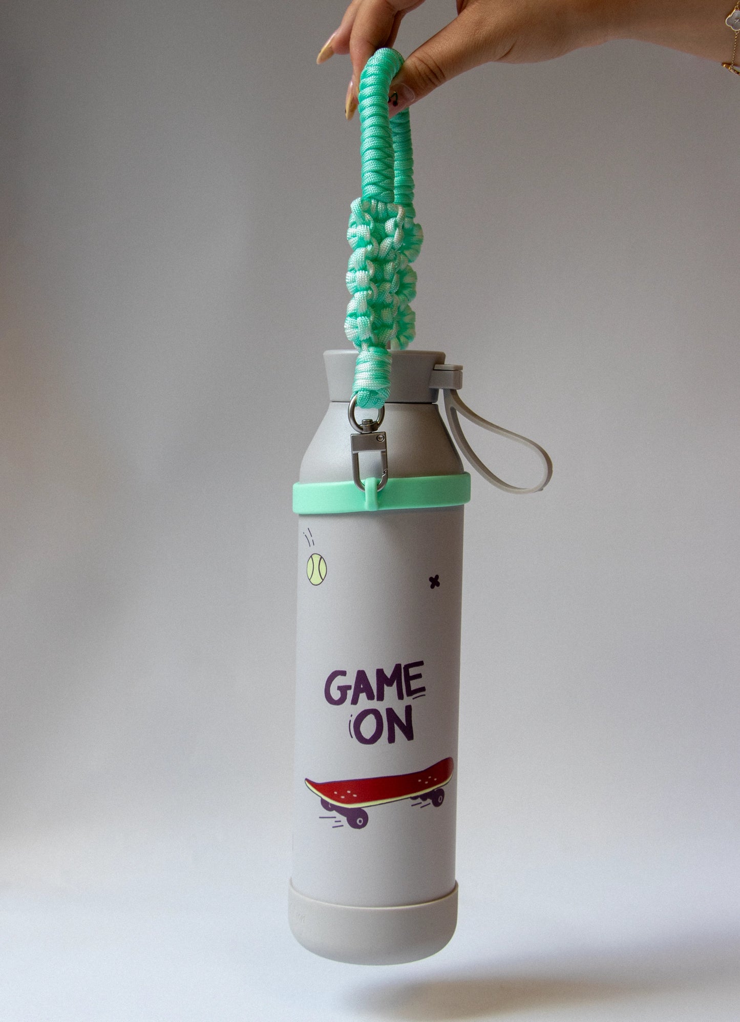Woven Water Bottle Handle Strap - Mint Green