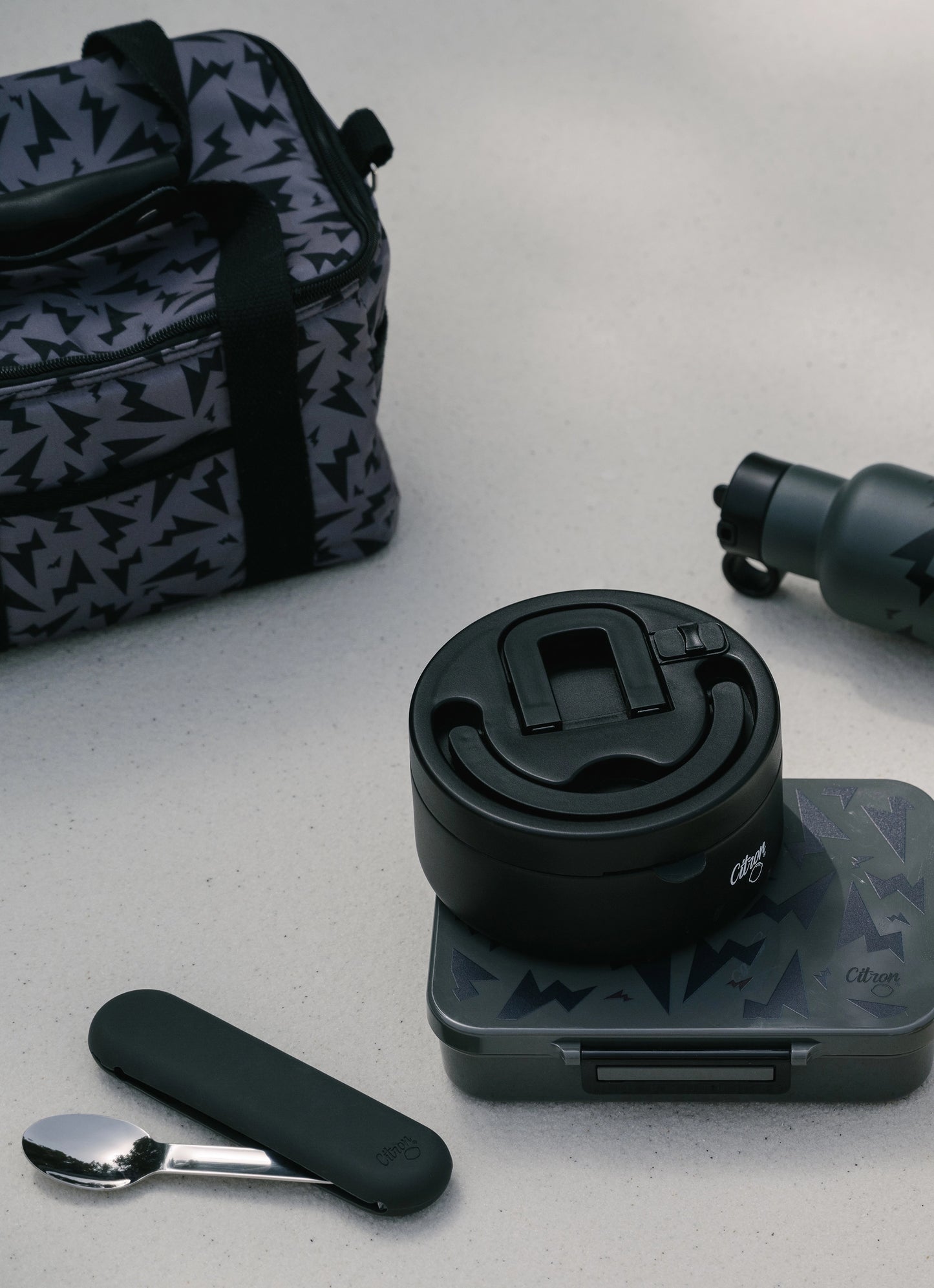 Cutlery Set with Silicon Case - Black