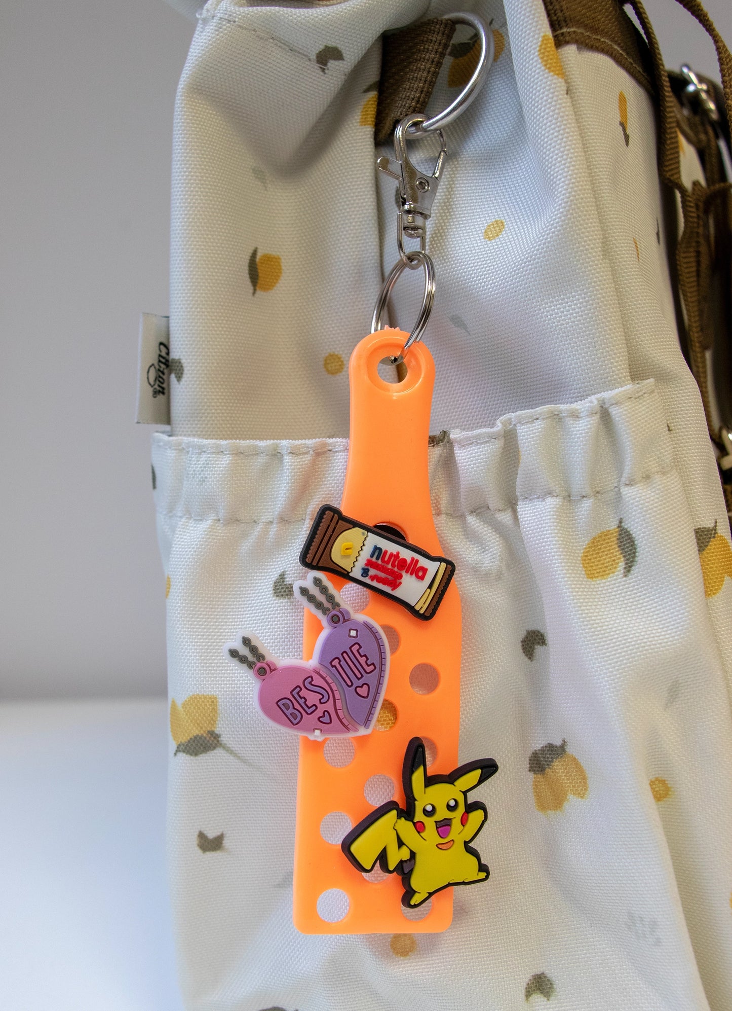 Keyring With Charms - Orange