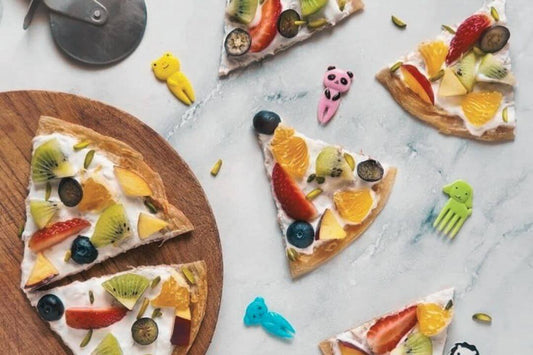 Fruit Pizza with a tortilla