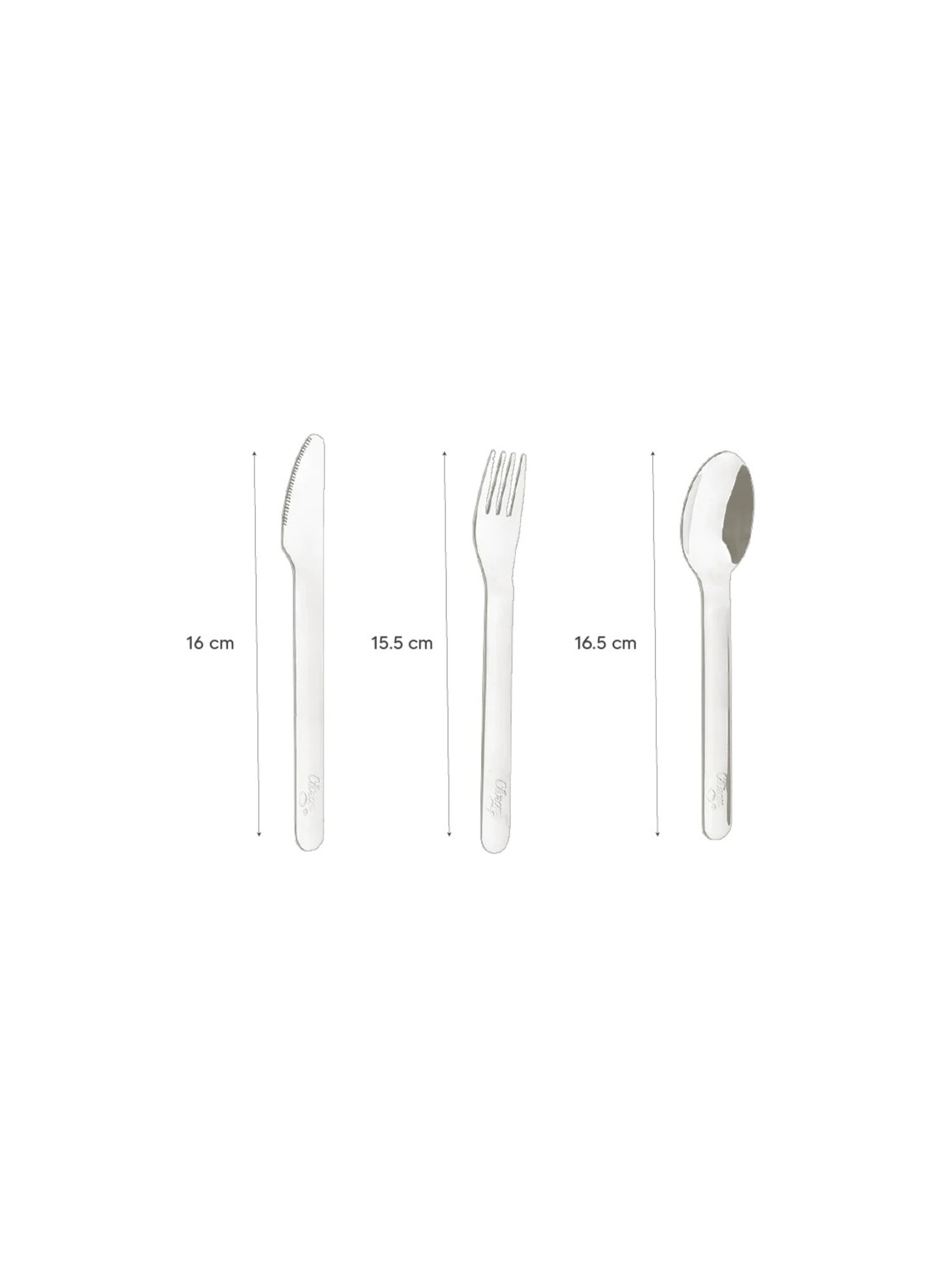 Cutlery Set with Silicon Case - Cream