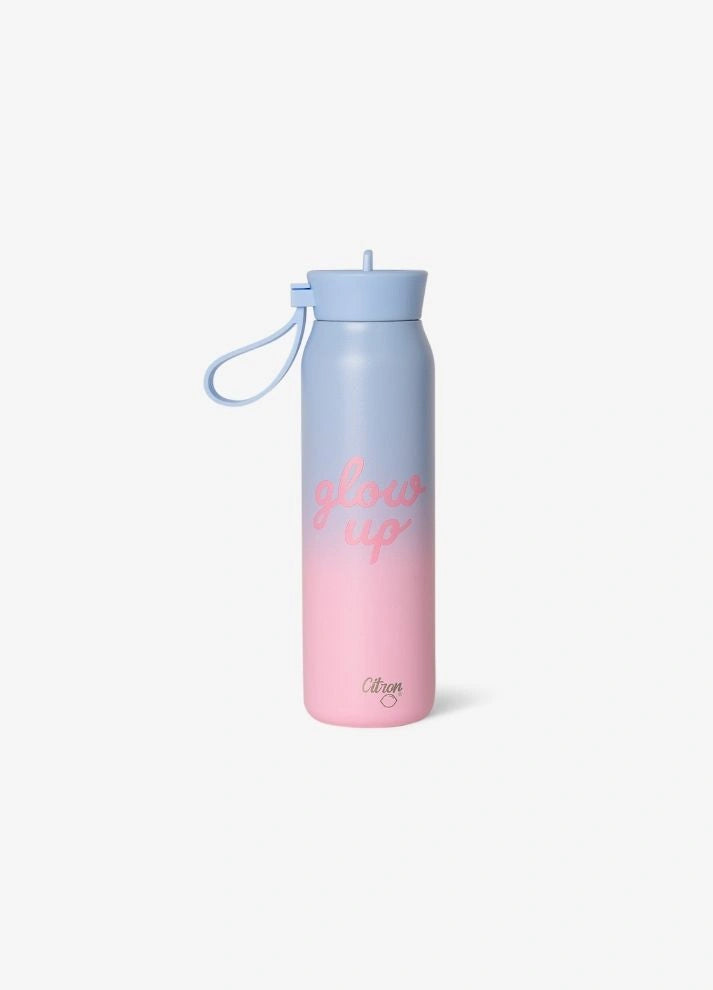 350ml Insulated Water Bottle - Glow Up Pink/Blue