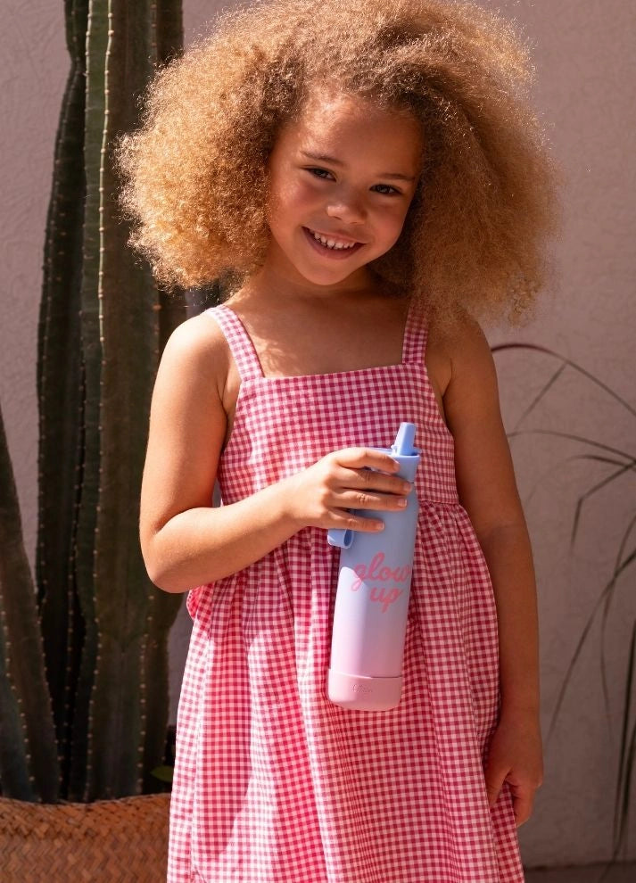 350ml Insulated Water Bottle - Glow Up Pink/Blue
