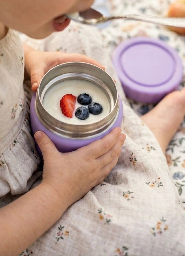Insulated Food Flask 250ml - Purple