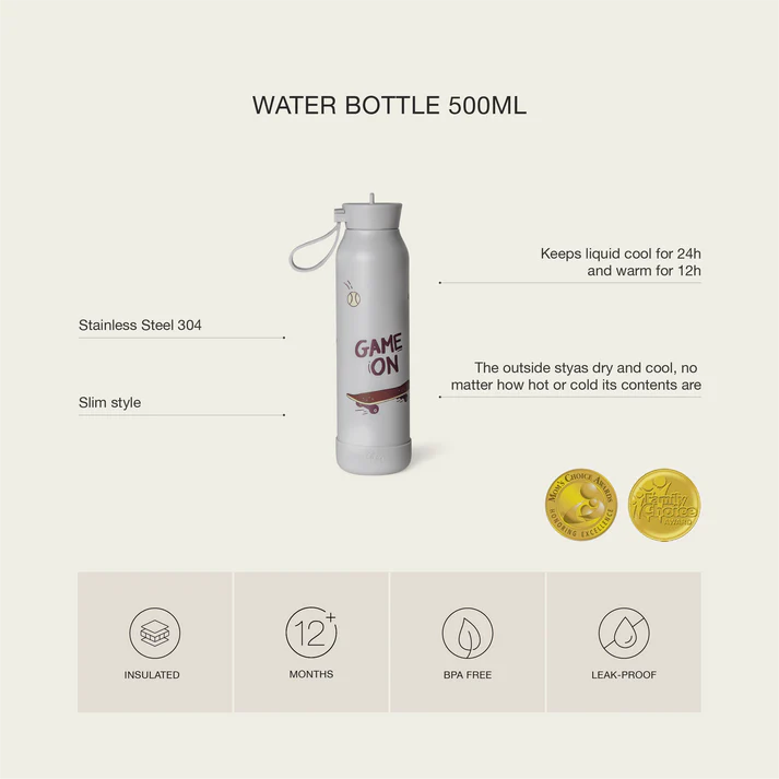 500ml Insulated Water Bottle Cherry