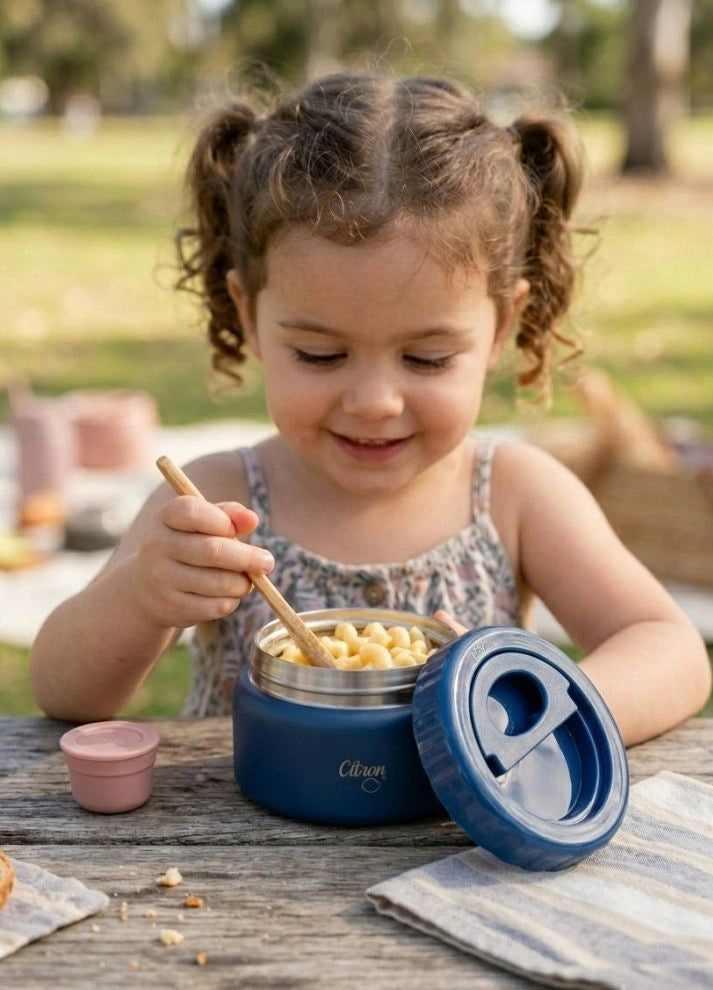 Insulated Food Flask 250ml - Dark Blue
