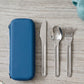 Cutlery Set with pouch - Blue