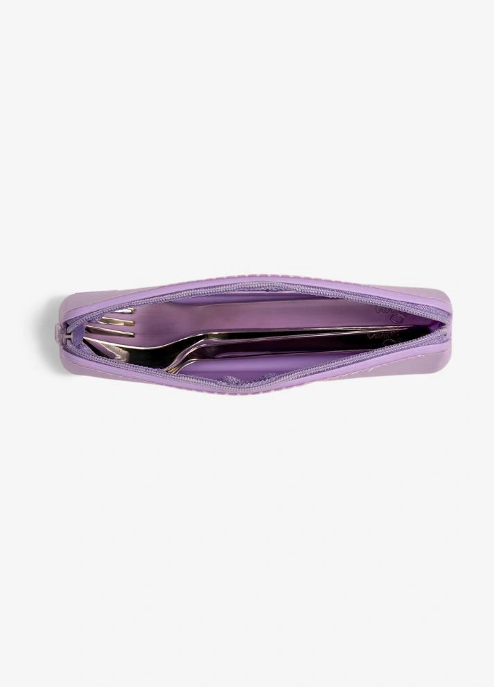 Cutlery Set with pouch - Purple