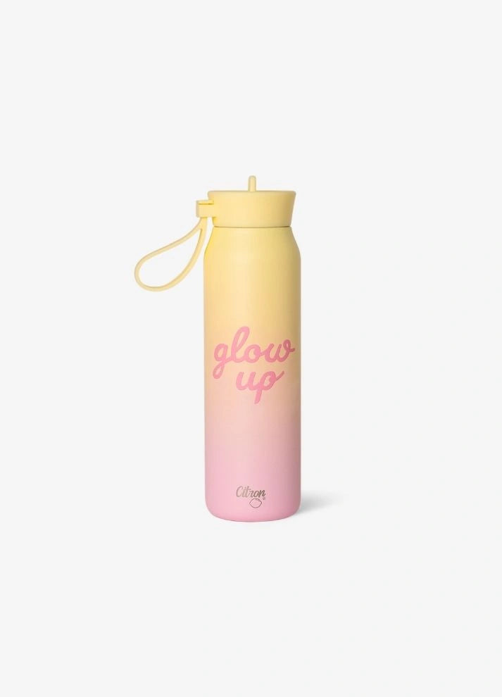 350ml Insulated Water Bottle - Glow Up Pink/Yellow