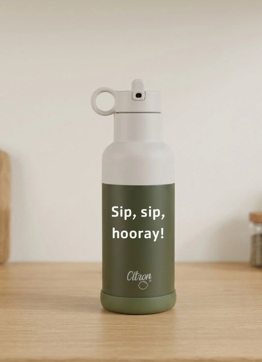 500ml Insulated Water Bottle - Green