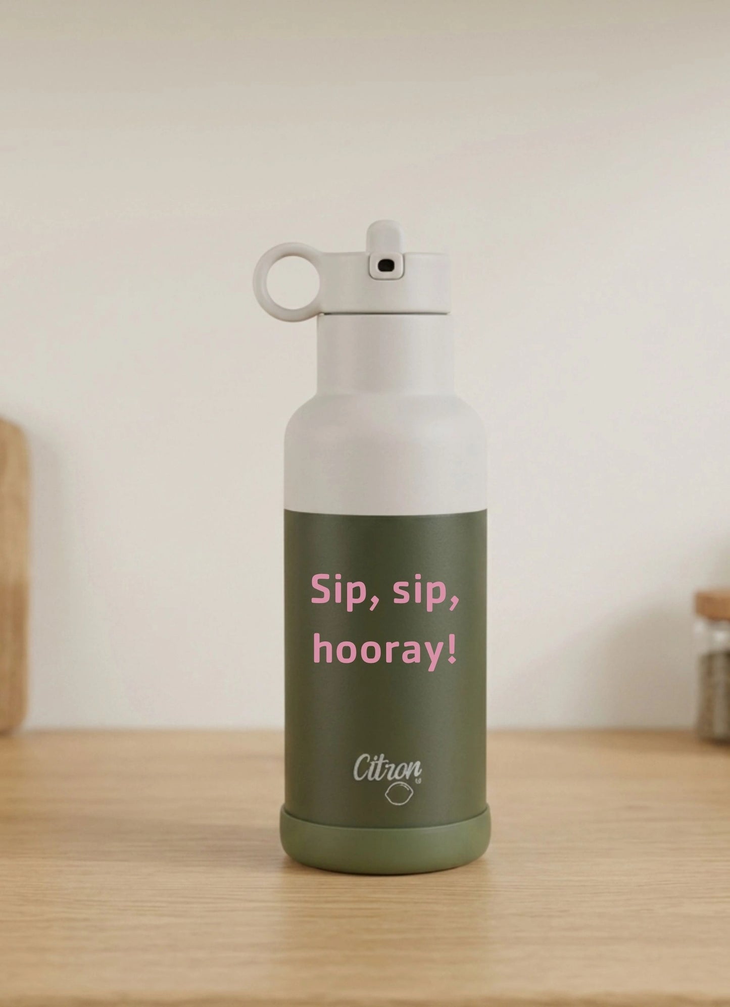 500ml Insulated Water Bottle - Green