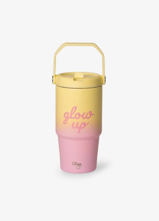 Insulated Tumbler 600ml - Glow Up Pink/Yellow